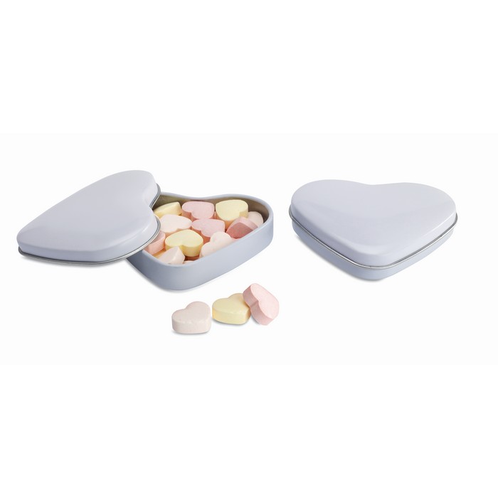 Herzdose mit Bonbons