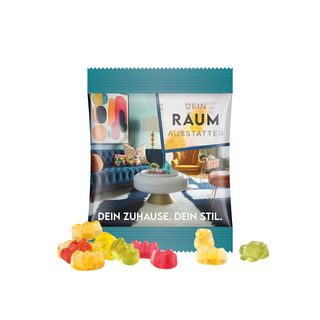 Minitüte,10 g, Folie transparent, Trolli Premium Bärchen,