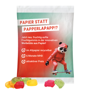 Maxitüte, recyclingfähiges Papier weiß, Trolli Auto-Mischung