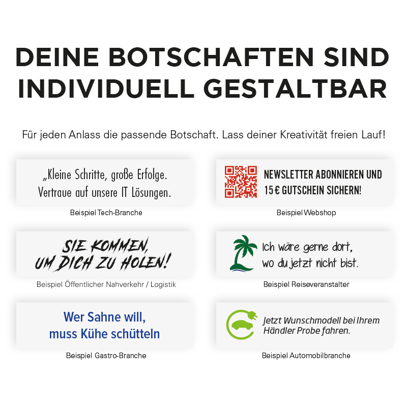 Glückskeks Folie, weiß