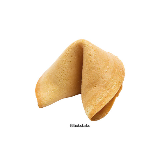 Glückskeks Folie, weiß