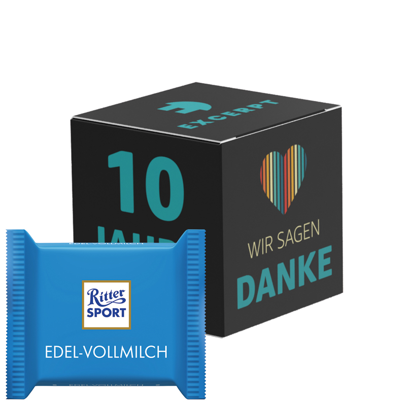 Werbewürfel, Ritter SPORT mini Vollmilch