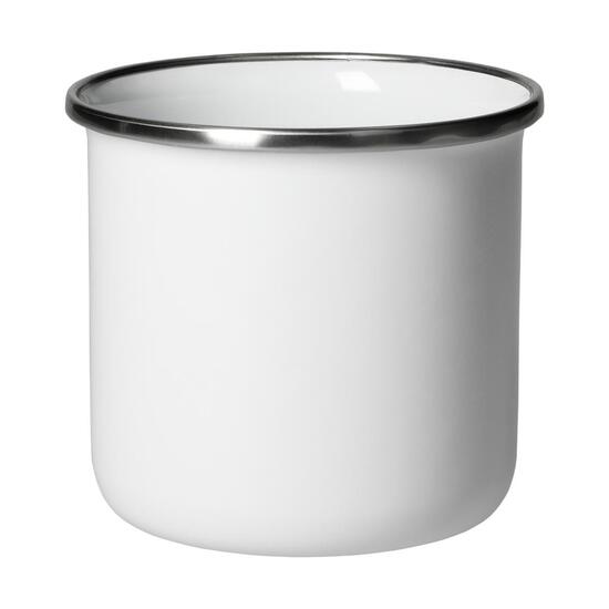 Emaille-Becher "Cozy",300 ml, weiß