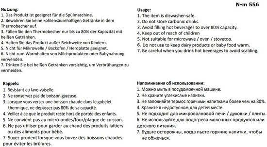 Thermobecher Druckverschluss