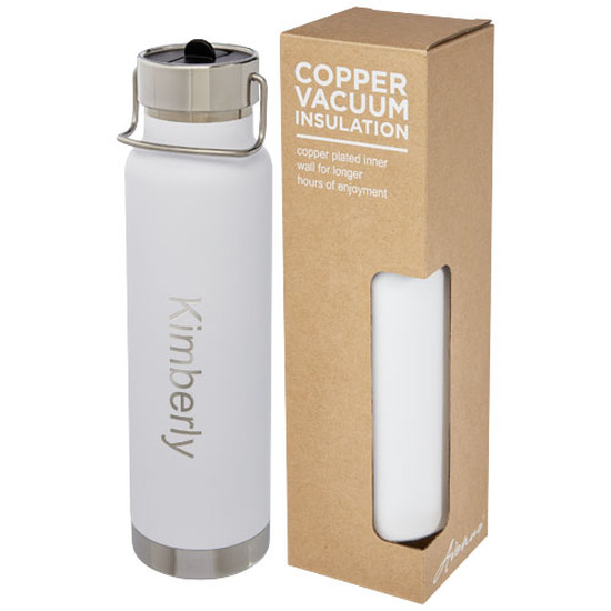 Thor 750 ml Kupfer-Vakuum Sportflasche mit Trinkhalm