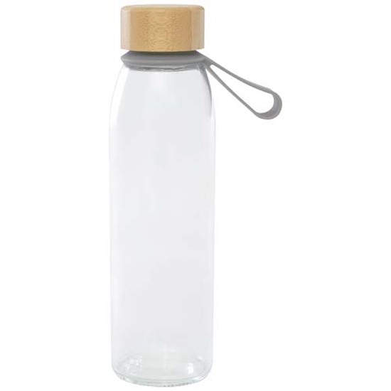 Porto 500 ml Glas-Flasche mit Silikongriff und Bambusdeckel