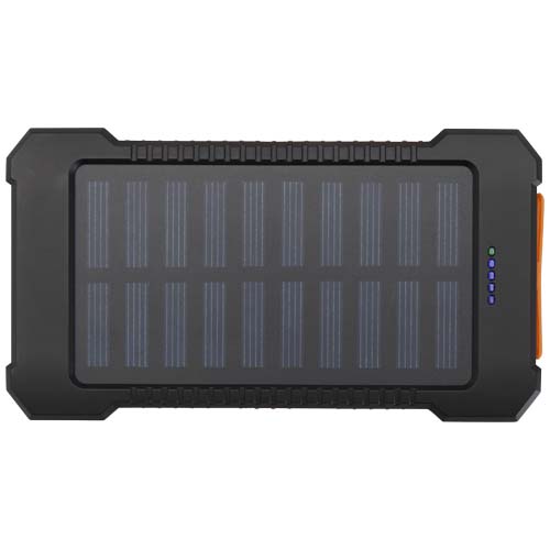 Altair 10 W 5000 mAh robuste Solar Powerbank aus recyceltem Kunststoff mit integrierter Taschenlampe