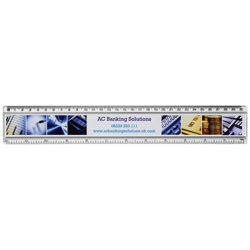 Ellison 30 cm Kunststofflineal mit Papiereinlage