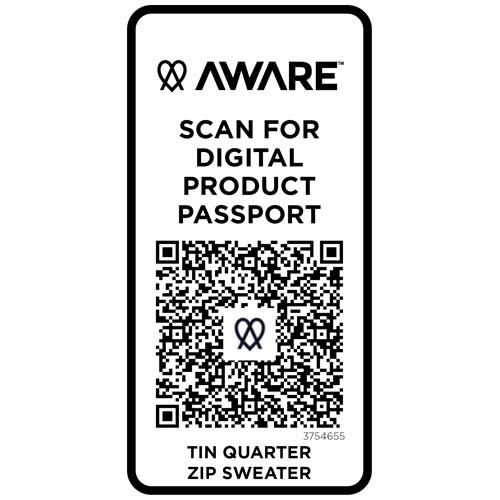 Tin Aware™ Pullover mit Half-Zip Reißverschluss aus recyceltem Material Unisex