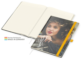 Match-Book Creme Bestseller A4 Cover-Star matt-individuell, gelb