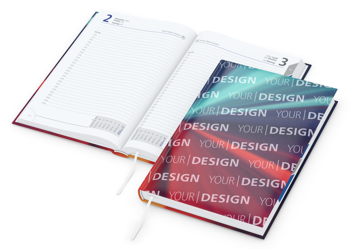 Buchkalender Manager Register Bestseller inkl. 4C-Druck