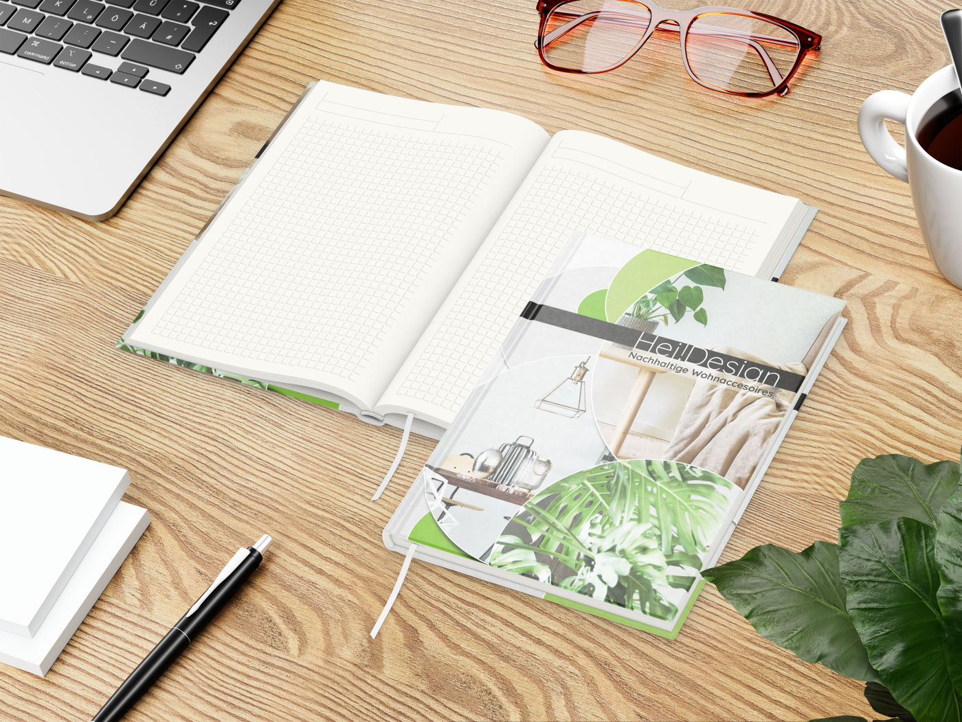 Notizbuch Note-Book A5 Natura Recycling inkl. 4C-Druck