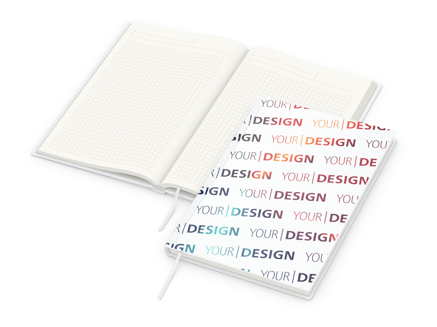 Notizbuch Note-Book A5 Cover-Star Recycling-Matt inkl. 4C-Druck