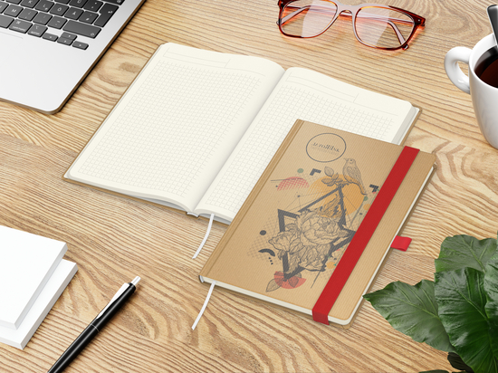 Notizbuch Match-Book Creme A5 Natura Bestseller