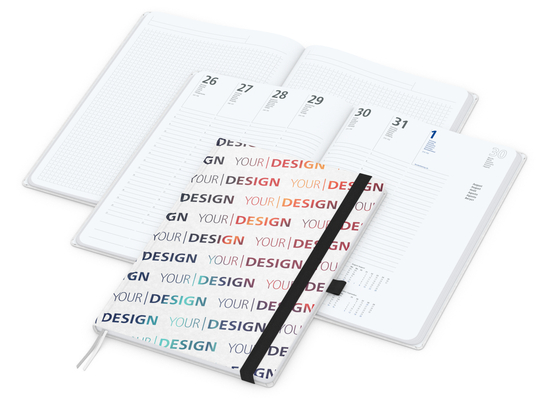 Wochenplaner Match-Hybrid White A4 Natura Bestseller