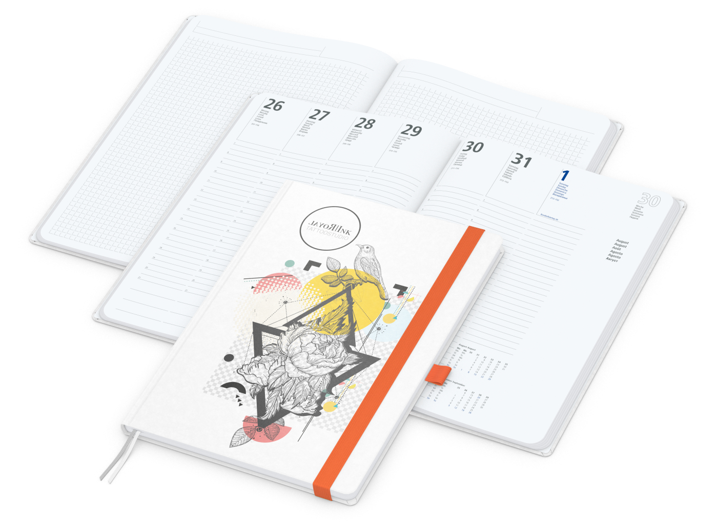 Wochenplaner Match-Hybrid White A4 Natura Bestseller