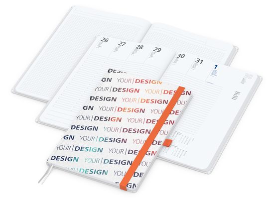 Wochenplaner Match-Hybrid White A4 Natura Bestseller