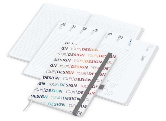 Wochenplaner Match-Hybrid White A4 Natura Bestseller