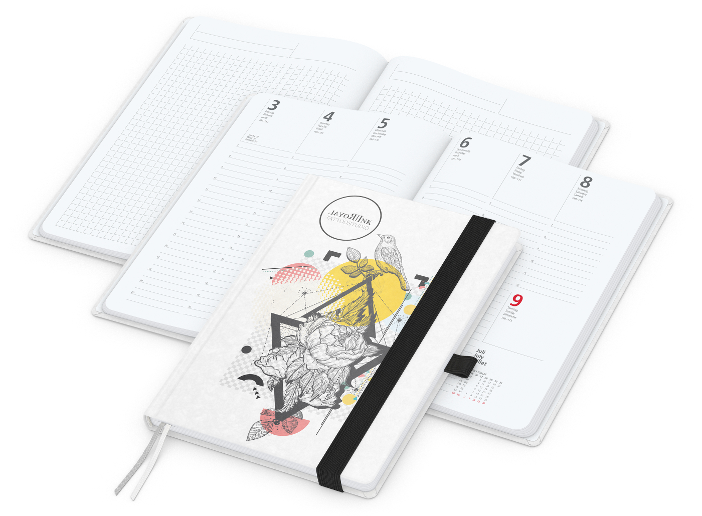 Wochenplaner Match-Hybrid White A5 Natura Bestseller