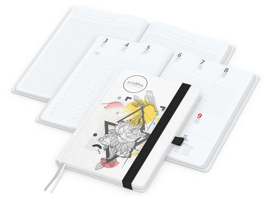 Wochenplaner Match-Hybrid White A5 Natura Bestseller