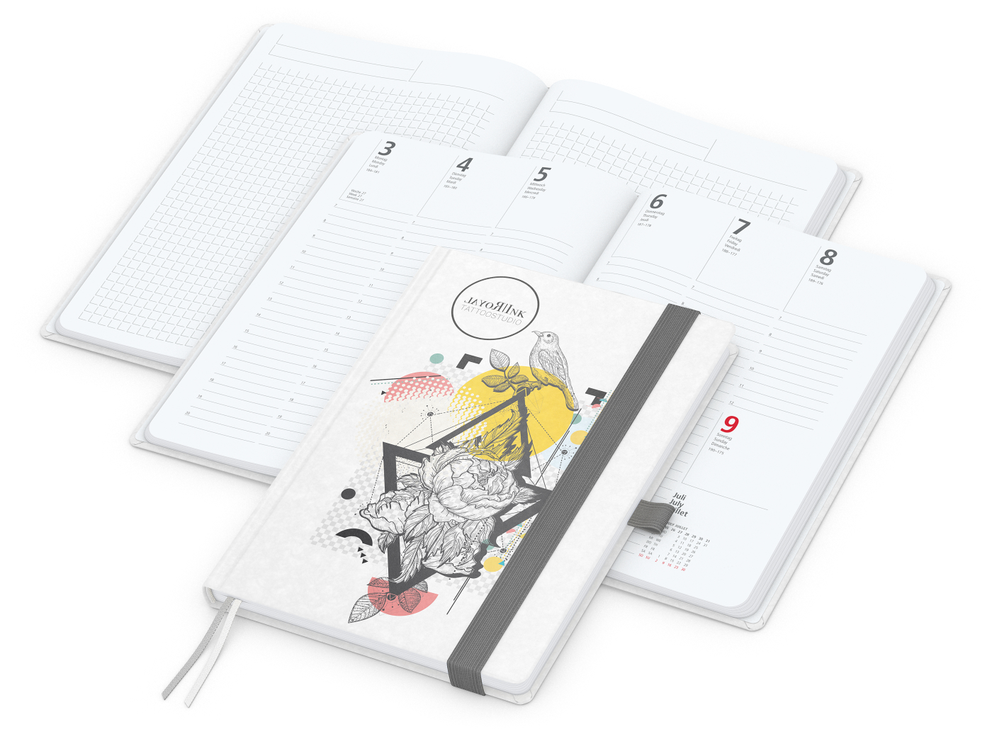 Wochenplaner Match-Hybrid White A5 Natura Bestseller