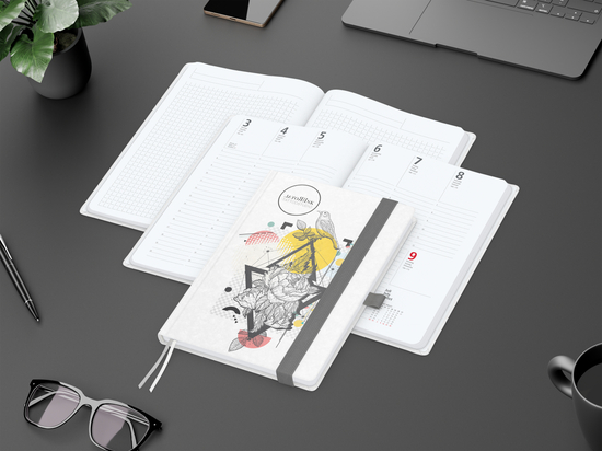 Wochenplaner Match-Hybrid White A5 Natura Bestseller