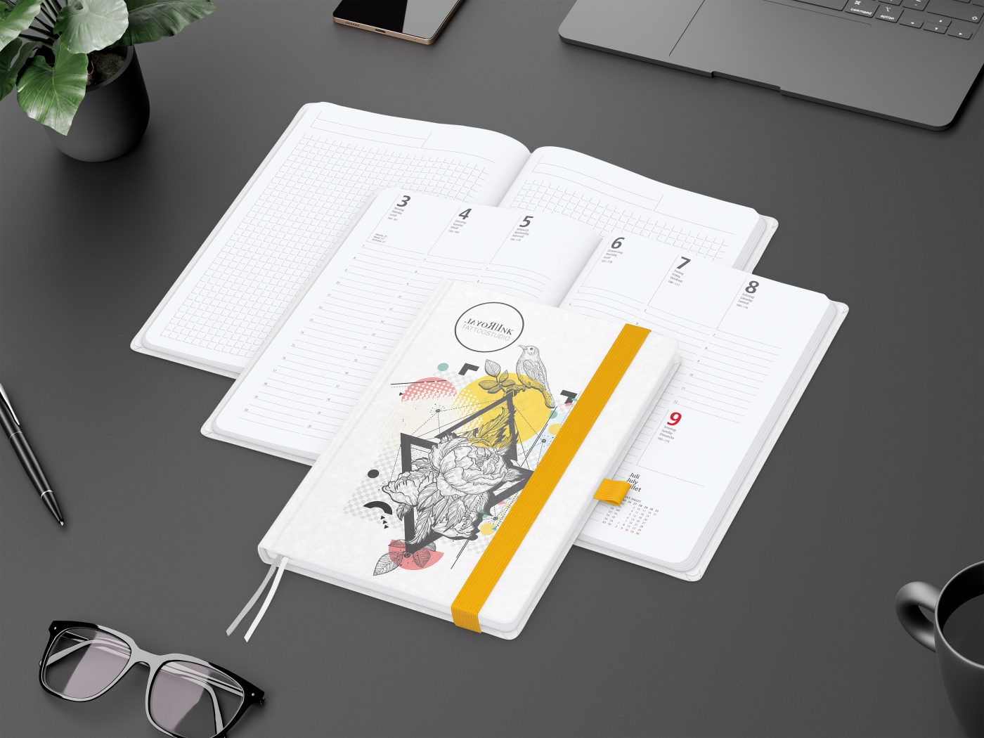 Wochenplaner Match-Hybrid White A5 Natura Bestseller