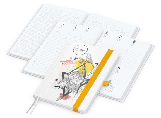 Wochenplaner Match-Hybrid White A5 Natura Bestseller