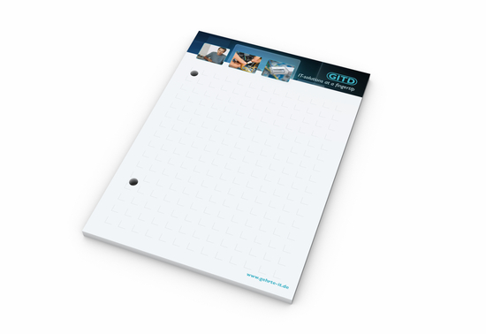 Schreibblock A6 Bestseller, 50 Blatt