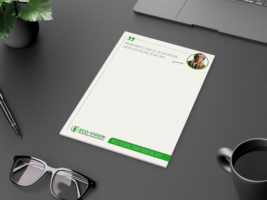 Schreibblock A5 Recycling, 50 Blatt