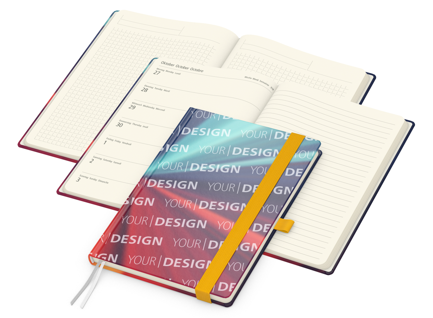 Wochenplaner Match-Hybrid Creme A5 Cover-Star Bestseller