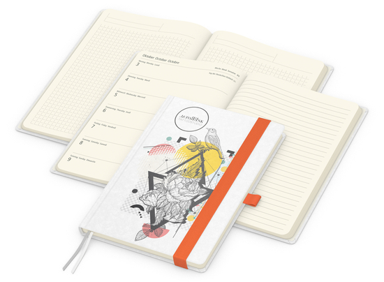 Wochenplaner Match-Hybrid Creme A5 Natura Bestseller
