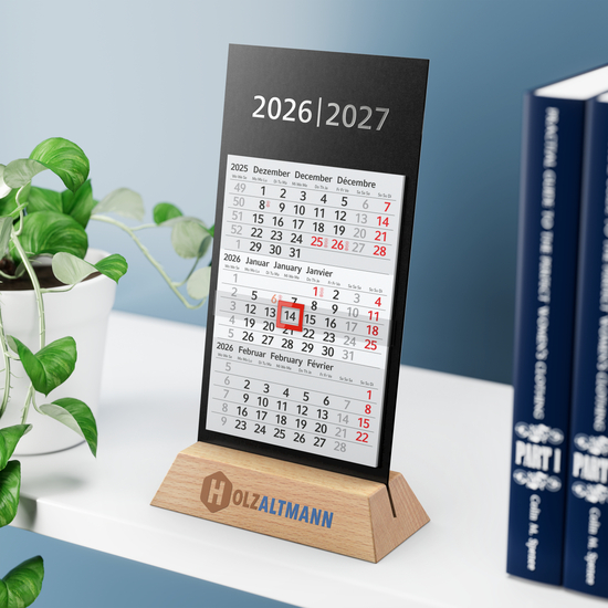 Tischkalender Desktop 3 Wood Bestseller