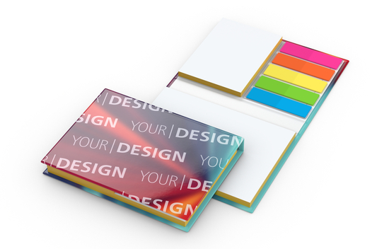 Haftnotiz-Set Budapest Bookcover White Bestseller, 50/50 Blatt, Farbschnitt