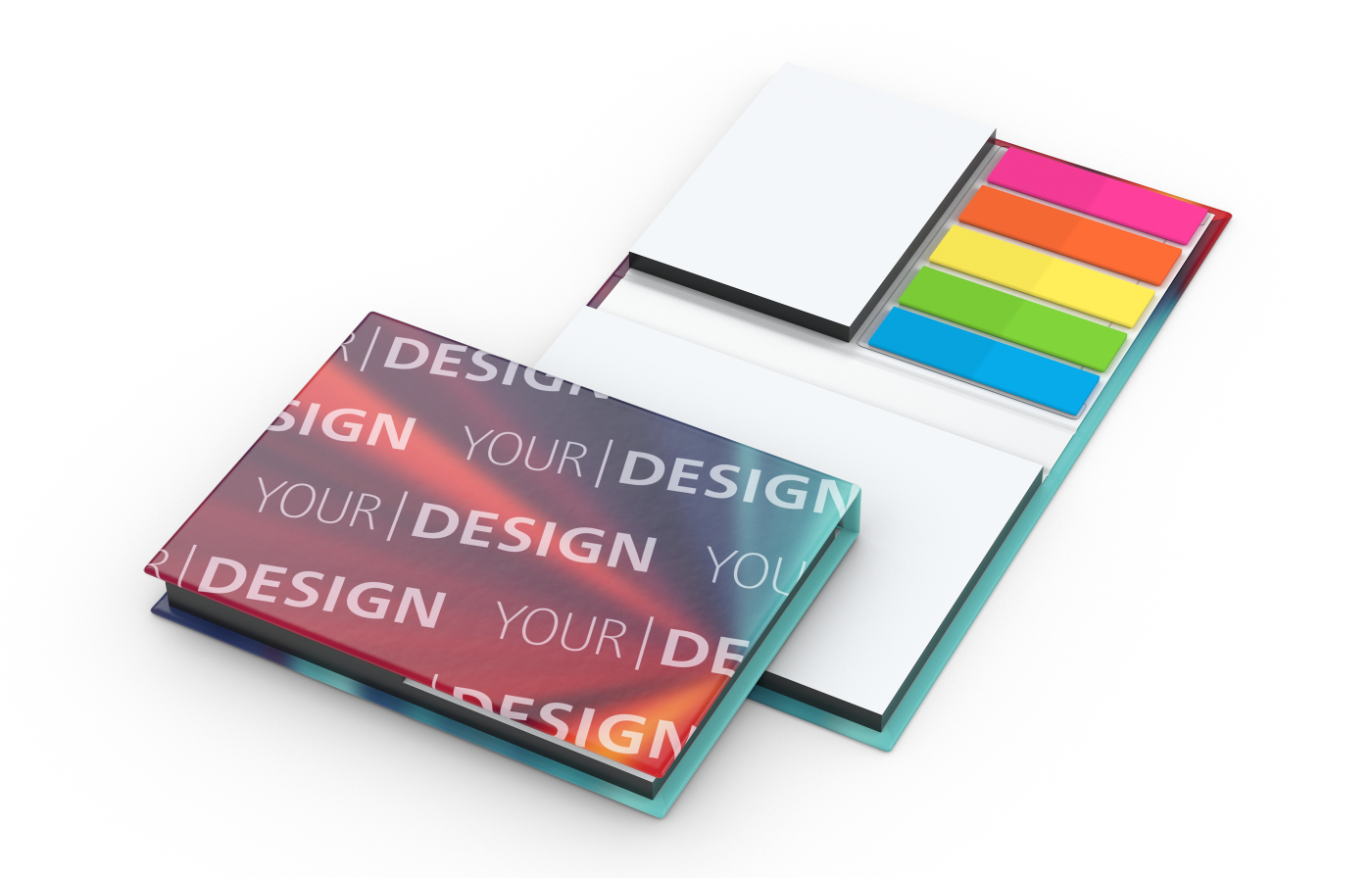 Haftnotiz-Set Budapest Bookcover White Bestseller, 50/50 Blatt, Farbschnitt