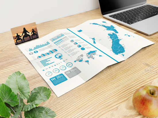 Faltplan Concept-Card Large Recycling, 50, Digitaldruck