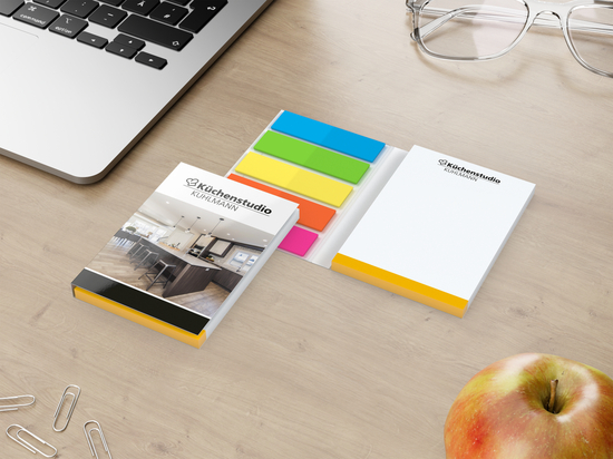 Haftnotiz-Set Bern Softcover Individuell Bestseller, gloss-individuell