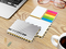 Haftnotiz-Set Budapest Bookcover White Bestseller, matt-individuell, Farbschnitt gelb