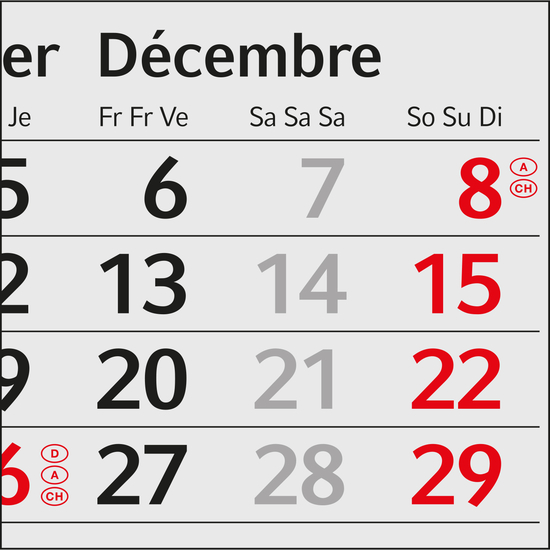 Tischkalender Desktop 3 Steel Bestseller, 2 Jahre