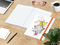Notizbuch Match-Book White Bestseller, A4, Natura, individuell, orange