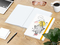 Notizbuch Match-Book White Bestseller, A4, Natura, individuell, gelb