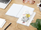 Notizbuch Match-Book White Bestseller, A5, Natura, individuell, weiß
