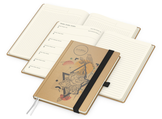 Wochenplaner Match-Hybrid Creme Bestseller, Natura braun-individuell, schwarz