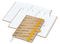 Wochenplaner Match-Hybrid White Bestseller, A5, Natura braun-individuell, gelb