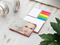 Haftnotiz-Set Prag Bookcover White Bestseller, gloss-individuell, Farbschnitt rot