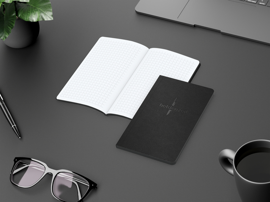 Notizbuch Tablet-Book Slim Bestseller, Pocket, schwarz