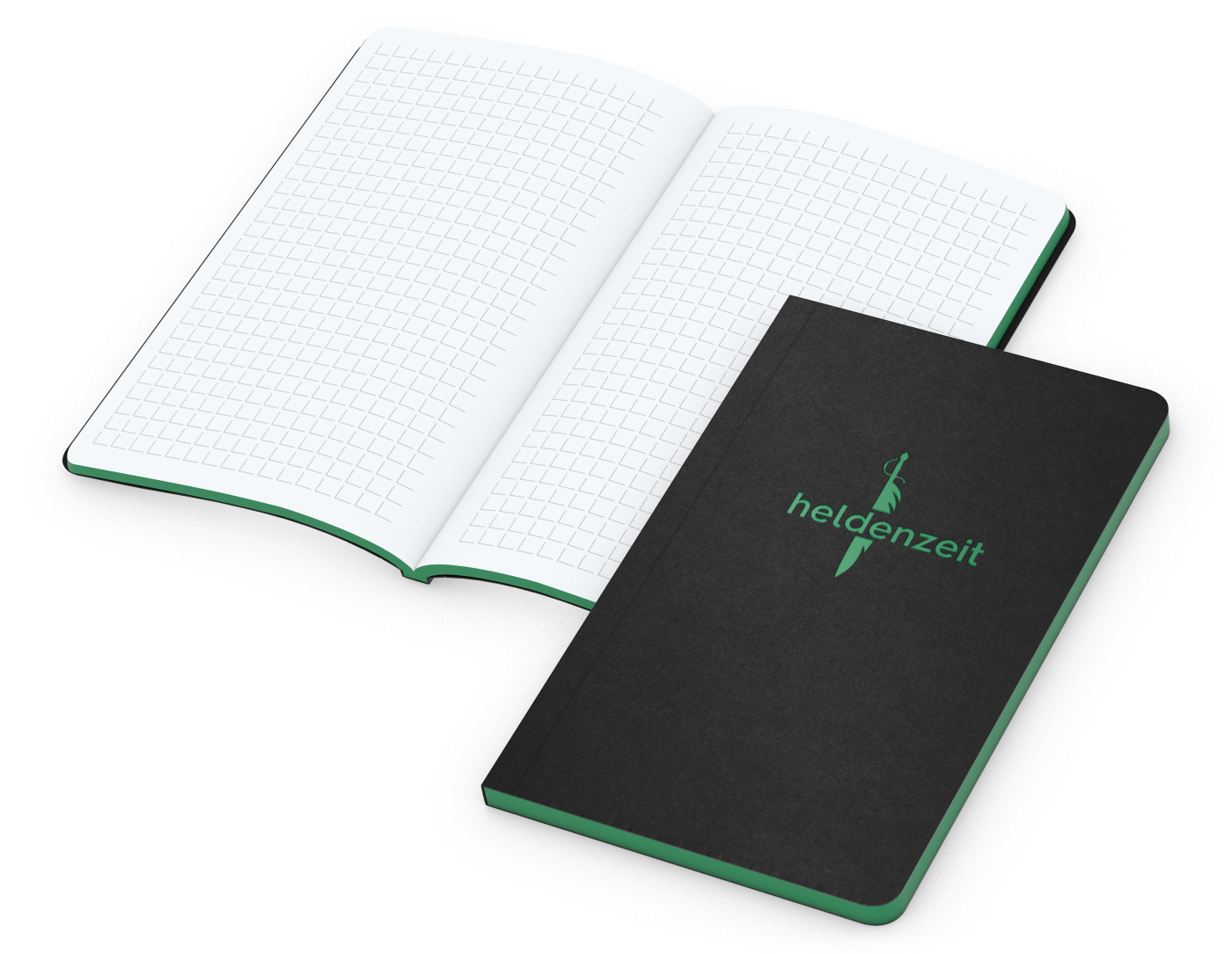 Notizbuch Tablet-Book Slim Bestseller, Pocket, grün