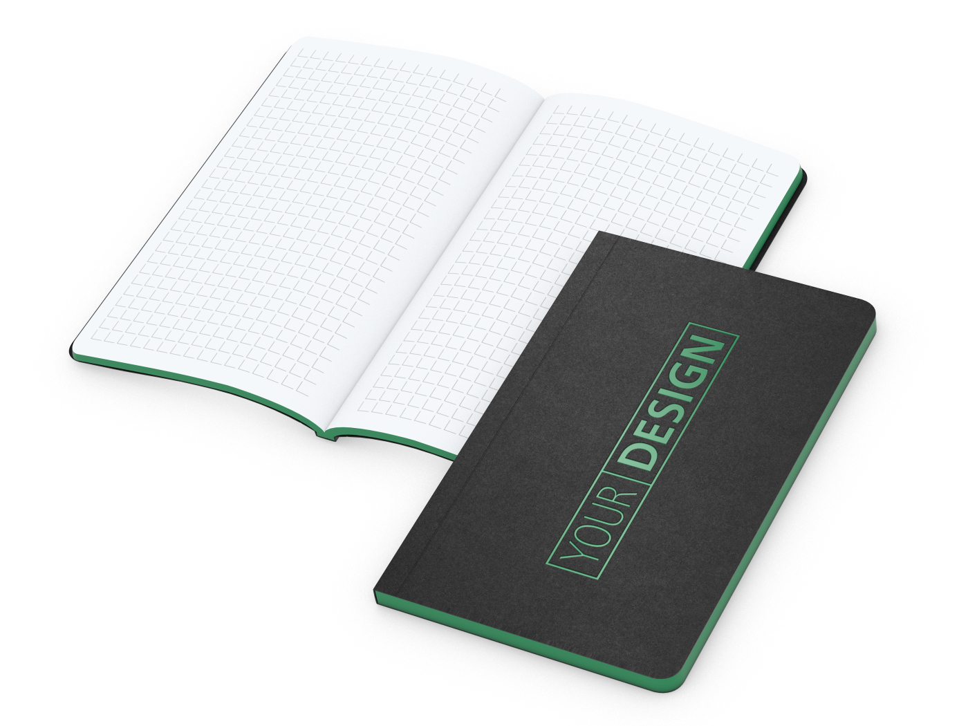 Notizbuch Tablet-Book Slim Bestseller, Pocket, grün