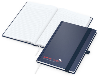 Notizbuch Vision-Book White Bestseller, A5, dunkelblau