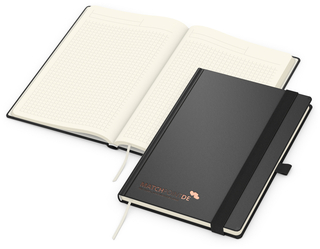 Notizbuch Vision-Book Creme Bestseller, A5, schwarz inkl. Kupferprägung